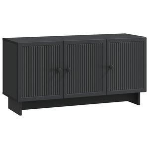vidaXL Meuble TV 99 x 34 5 x 50 cm Noir Bois d'ingénierie