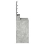 vidaXL Coiffeuse Gris béton 50 x 41 x 135 cm Bois d'ingénierie