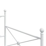 vidaXL Lit de repos sans matelas blanc 100x200 cm acier