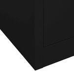 vidaXL Garde-robe Noir 80x50x180 cm Acier