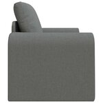 vidaXL Canapé-Lit Gris foncé 98 x 71 x 83 cm tissu