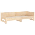 vidaXL Lit coulissant sans matelas bois de pin solide 2x(80x200) cm