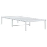 vidaXL Cadre de lit métal blanc 80x200 cm