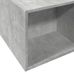 vidaXL Cadre de lit gris béton 160x200 cm bois d'ingénierie