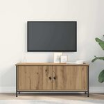 vidaXL Meuble TV chêne artisanal 100 x 35 x 45 cm Bois d'ingénierie