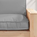 vidaXL Coussin pour assise de palette Gris 80 x 80 x 12 cm