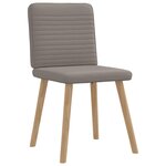 vidaXL Chaises à manger lot de 4 taupe tissu