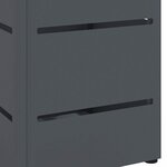 vidaXL Porte-parapluie Anthracite 15 5 x 15 5 x 49 cm Métal