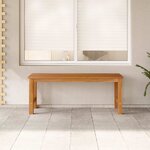 vidaXL Banc de jardin 114 cm bois de teck solide