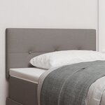 Tête de lit capitonnée taupe 90 cm en tissu