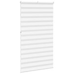 vidaXL Store zèbre blanc 125x230 cm largeur du tissu 120 9cm polyester