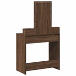 vidaXL Table de Toilette Marron 79 x 41 x 140 cm Bois d'ingénierie