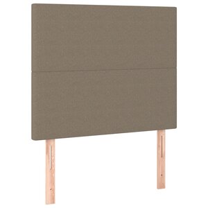 vidaXL Têtes de lit 2 Pièces Taupe 80x5x78/88 cm Tissu