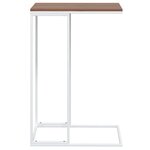 vidaXL Table d'appoint Blanc 40x30x59 cm Bois d'ingénierie