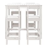 vidaXL Ensemble de bar de jardin 5 Pièces blanc bois massif de pin