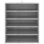 vidaXL Armoire à chaussures Gris béton 60x35x70 cm Bois d’ingénierie