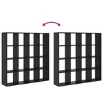 vidaXL Bibliothèque Chêne noir 137 5 x 29 x 137 5 cm Bois d'ingénierie