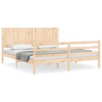 vidaXL Cadre de lit sans matelas bois massif