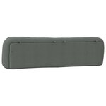 vidaXL Coussin de tête de lit gris foncé 200 cm tissu