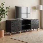 vidaXL Meuble TV 150 x 31 x 50 cm Noir Bois d'ingénierie