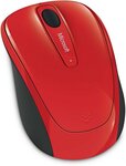 Souris sans fil microsoft wireless mobile mouse 3500 optical (rouge)