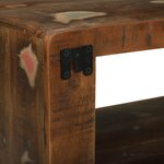 vidaXL Meuble TV Multicolore 80x30x25 cm en bois massif récupéré