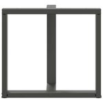 vidaXL Pieds de table à manger en T 2 pièces Anthracite 80 x 35 x (72-73) cm Acier