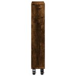 vidaXL Chariot de rangement étroit chêne fumé bois d'ingénierie