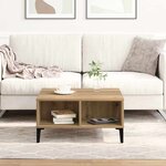 vidaXL Table basse Chêne artisanal 60 x 60 x 30 cm