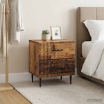 vidaXL Cabinet de chevet 2 Pièces Bois ancien 43 x 34 5 x 47 5 cm