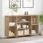 vidaXL Buffet chêne artisanal 120 x 30 x 75 cm Bois d'ingénierie