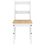 vidaXL Chaises à manger lot de 2 Panama blanc bois massif de pin
