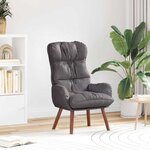 vidaXL Fauteuil relaxant Gris 69 x 74 x 93 cm Faux cuir