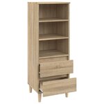 vidaXL Buffet haut Chêne sonoma 40x36x110 cm Bois d'ingénierie