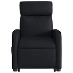 vidaXL Fauteuil inclinable de massage Noir Similicuir