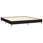 vidaXL Cadre de lit sans matelas noir 180x200 cm tissu
