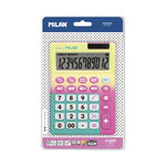 Calculatrice 12 chiffres Sunset jaune-rose