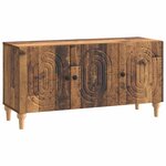 vidaXL Meuble TV 99 x 34 5 x 50 cm Bois ancien Bois d'ingénierie