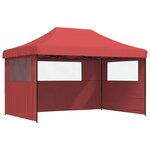 vidaXL Tente de fête 292 x 440 x 315 cm Bordeaux Tissu Oxford