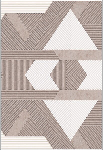 Tapis de salon ZINO 80 x 150 cm - Beige