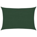 vidaXL Voile d'ombrage 160 g/m² Vert foncé 2 5x4 m PEHD