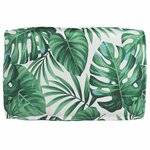 vidaXL Coussin pour assise de palette Motif de feuille 60 x 40 x 8 cm