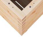 vidaXL Jardinière 50x50x72 5 cm bois de pin massif