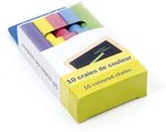 10 craies de couleurs