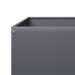 vidaXL Lit surélevé de jardin anthracite 100x100x33 5 cm acier