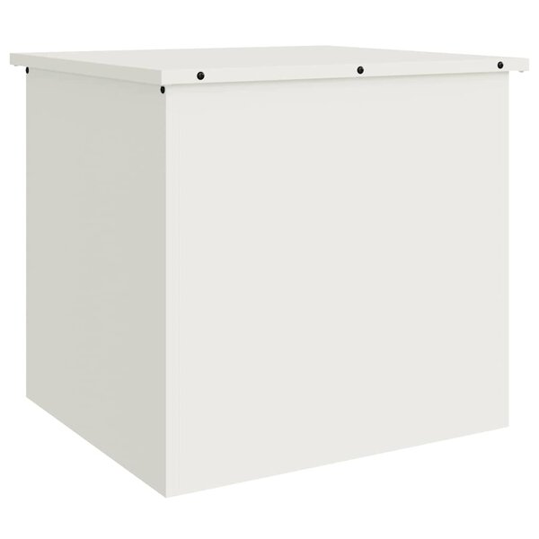 vidaXL Boîte de Rangement Extérieure Blanc 55 x 50.5 x 50 cm