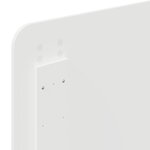 vidaXL Tête de lit Blanc 75 cm Bois d'ingénierie
