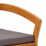vidaXL Banc de jardin Marron Bois d'acacia massif