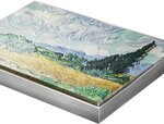 Pièce de monnaie en Argent - Cuivre 10000 Francs g 77.75 (2.5 oz) Ag - 750 (24.11 oz) Zn - 120 (3.85 oz) Cu Millésime 2024 Van Gogh Tri-Metal WHEAT FIELD WITH CYPRESSES