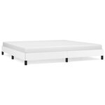 vidaXL Cadre de lit Blanc 200x200 cm Similicuir